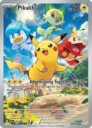 Pikachu 027 - Holofoil SV Scarlet & Violet Promo Cards - Promo