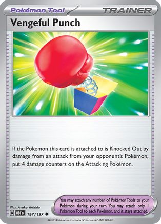 Vengeful Punch 197/197 SV03 Obsidian Flames - Uncommon