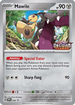 Mawile (Prerelease) 039 - Holofoil SV Scarlet & Violet Promo Cards - Promo