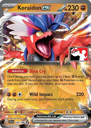 Koraidon ex 125/198 - Holofoil Prize Pack Series Cards - Double Rare