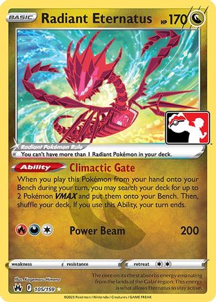 Radiant Eternatus 105 - Holofoil Prize Pack Series Cards - Radiant Rare