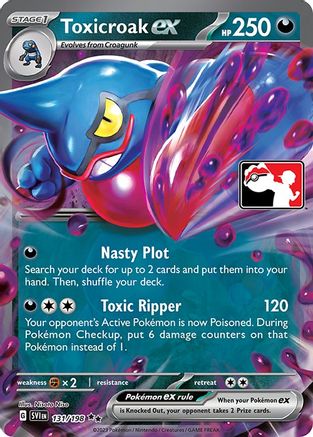 Toxicroak ex 131 - Holofoil Prize Pack Series Cards - Double Rare