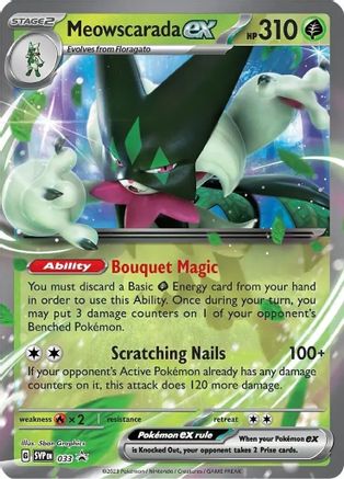 Meowscarada ex 033 - Holofoil SV Scarlet & Violet Promo Cards - Promo