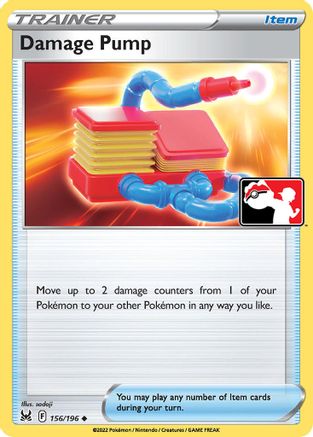 Damage Pump 156/196 - Holofoil Prize Pack Series Cards - Uncommon