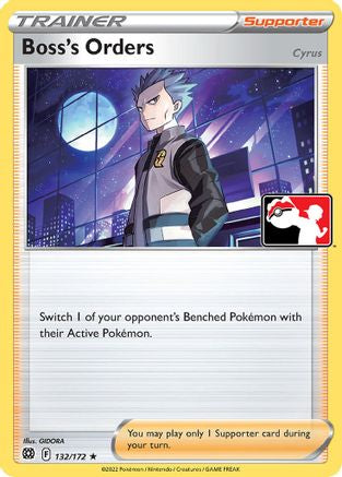 Boss's Orders 132/172 - Holofoil Prize Pack Series Cards - Rare