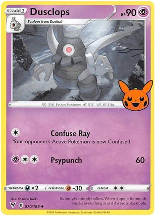 Dusclops 070/185 Trick or Trade BOOster Bundle 2023 - Uncommon