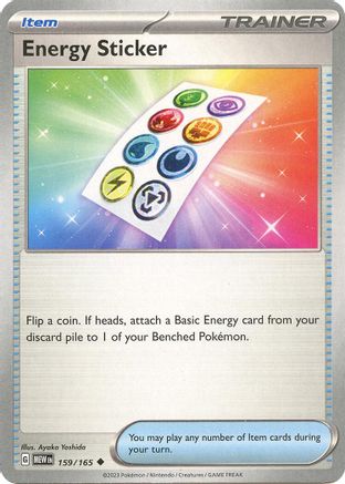 Energy Sticker 159/165 - Reverse Holofoil SV Scarlet & Violet 151 - Uncommon