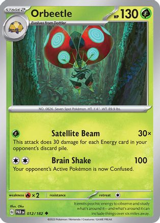 Orbeetle 012/182 SV04 Paradox Rift - Uncommon