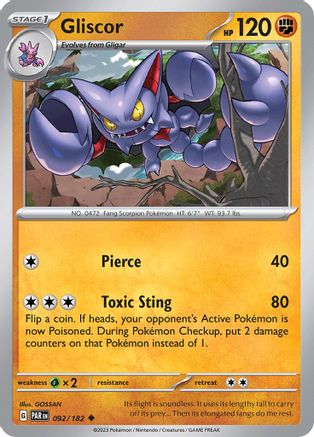 Gliscor 092/182 SV04 Paradox Rift - Uncommon