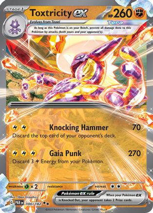 Toxtricity ex 100/182 - Holofoil SV04 Paradox Rift - Double Rare