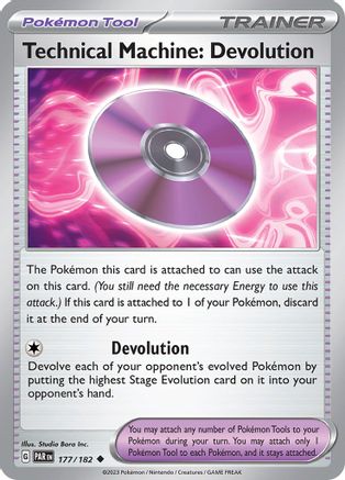 Technical Machine: Devolution 177/182 - Reverse Holofoil SV04 Paradox Rift - Uncommon