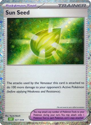 Sun Seed 027/034 - Holofoil Trading Card Game Classic - Classic Collection