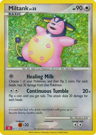 Miltank 017/034 - Holofoil Trading Card Game Classic - Classic Collection