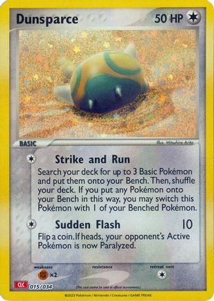 Dunsparce 015/034 - Holofoil Trading Card Game Classic - Classic Collection