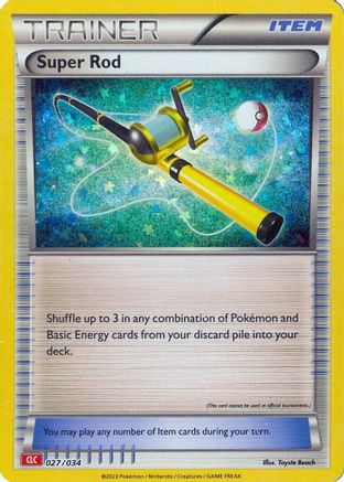 Super Rod (CLC) 027/034 - Holofoil Trading Card Game Classic - Classic Collection