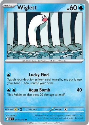 Wiglett 047/162 - Reverse Holofoil SV05 Temporal Forces - Common