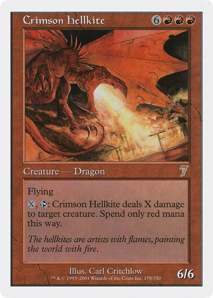 Crimson Hellkite (7ED-178★) - 7th Edition