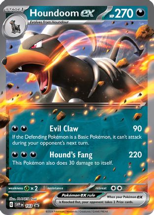 Houndoom ex 103 - Holofoil SV Scarlet & Violet Promo Cards - Promo