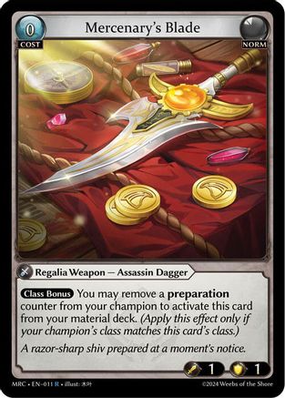 Mercenary's Blade (011) - Mercurial Heart