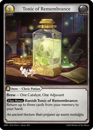 Tonic of Remembrance (076) - Mercurial Heart Foil