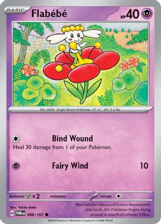 Flabebe 086/167 - Reverse Holofoil SV06 Twilight Masquerade - Common