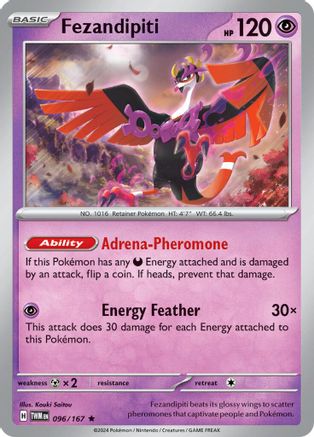 Fezandipiti 096/167 - Holofoil SV06 Twilight Masquerade - Rare