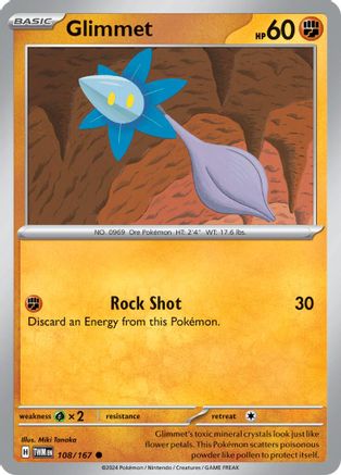Glimmet 108/167 - Reverse Holofoil SV06 Twilight Masquerade - Common