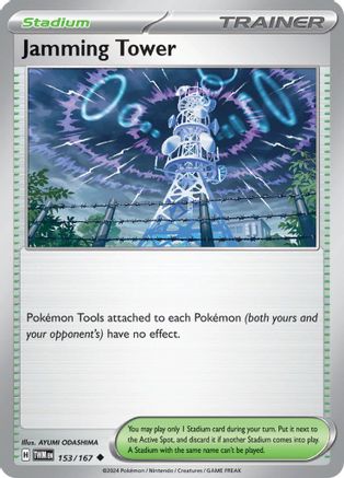 Jamming Tower 153/167 - Reverse Holofoil SV06 Twilight Masquerade - Uncommon