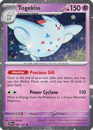 Togekiss (Cosmos Holo) 085/197 - Holofoil Blister Exclusives - Promo