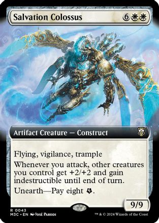 Salvation Colossus (Extended Art) (Ripple Foil) (M3C-043) - Modern Horizons 3 Commander Foil