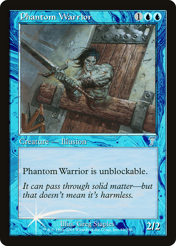 Phantom Warrior (7ED-93★) - 7th Edition Foil