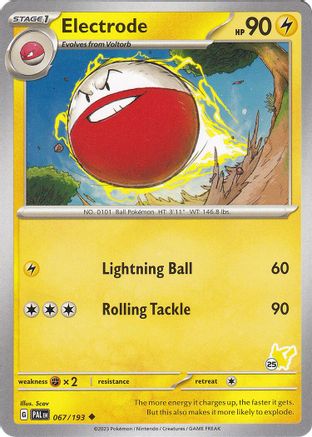 Electrode - Pikachu 25 067 Battle Academy 2024 - Uncommon
