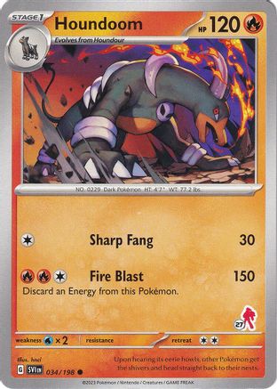 Houndoom - Armarouge 27 034 Battle Academy 2024 - Common