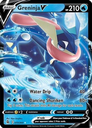 Greninja V (Non-Holo) 073/264 Deck Exclusives - Promo