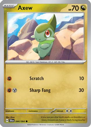 Axew 044/064 - Reverse Holofoil SV Shrouded Fable - Common
