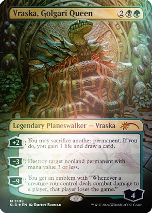 Vraska, Golgari Queen (1702) (Rainbow Foil) (SLD-1702) - Secret Lair Drop Series Foil