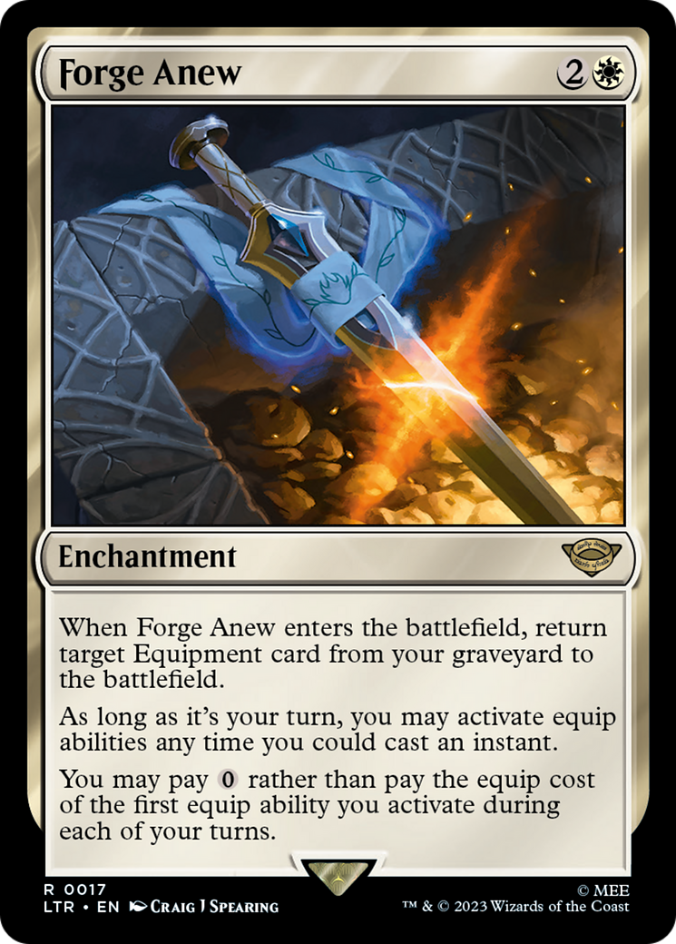 Forge Anew (LTR-017) - The Lord of the Rings: Tales of Middle-earth Foil