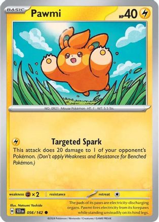Pawmi 056/142 - Reverse Holofoil SV07 Stellar Crown - Common
