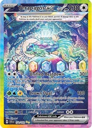 Terapagos ex 170/142 - Holofoil SV07 Stellar Crown - Special Illustration Rare