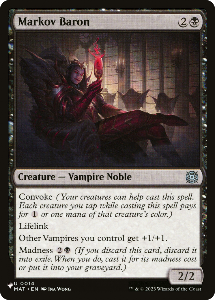 Markov Baron (LIST-MAT-14) - The List