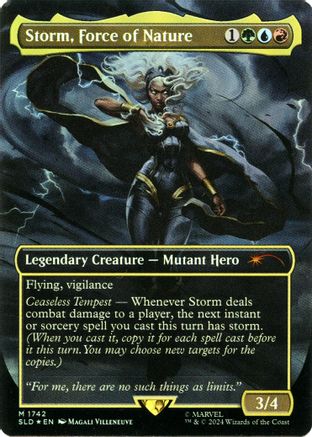Storm, Force of Nature (Rainbow Foil) (SLD-1742) - Secret Lair Drop Series Foil