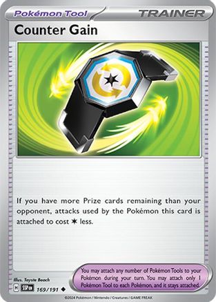 Counter Gain 169/191 SV08 Surging Sparks - Uncommon