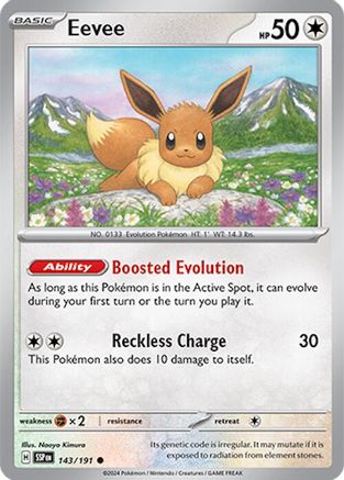 Eevee 143/191 SV08 Surging Sparks - Common