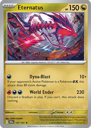 Eternatus 141/191 - Reverse Holofoil SV08 Surging Sparks - Rare