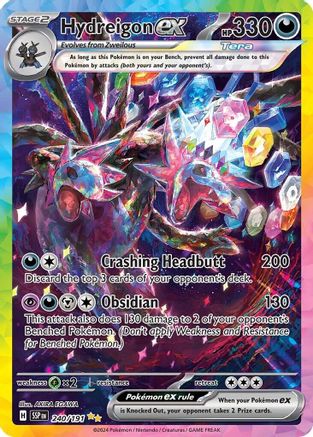 Hydreigon ex 240/191 - Holofoil SV08 Surging Sparks - Special Illustration Rare
