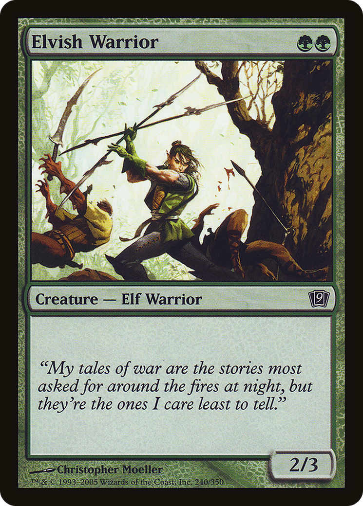 Elvish Warrior (9ED-240) - 9th Edition Foil