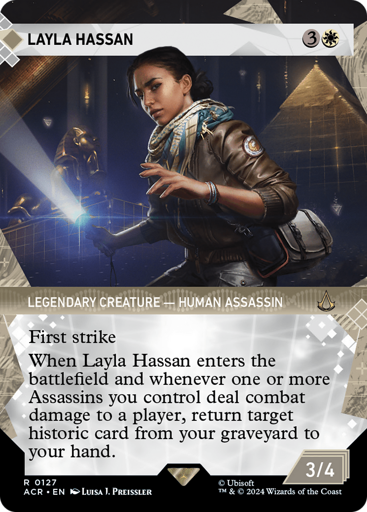 Layla Hassan (Showcase) (ACR-127) - Assassin's Creed: (Showcase) (Borderless) Foil