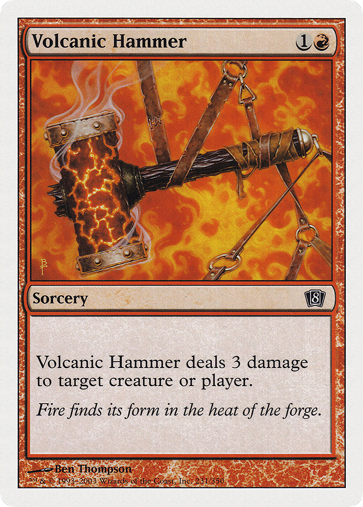 Volcanic Hammer (8ED-231★) - 8th Edition Foil