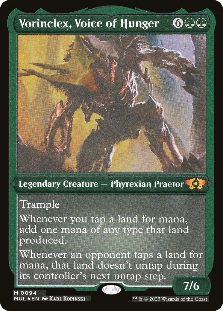 Vorinclex, Voice of Hunger (Foil Etched) (MUL-094) - Multiverse Legends Foil