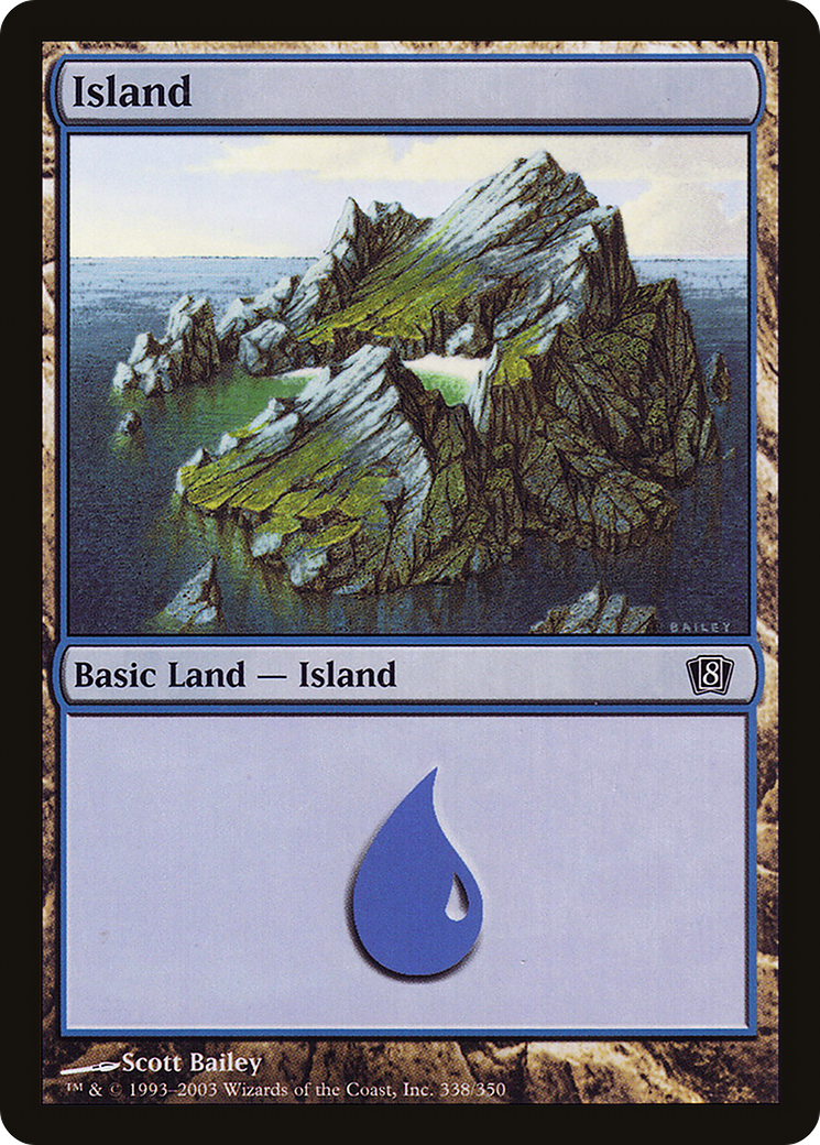 Island (8ED-338★) - 8th Edition